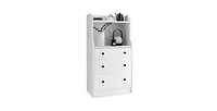 Volenca Modern Storage Dresser with Anti-toppling Device-White