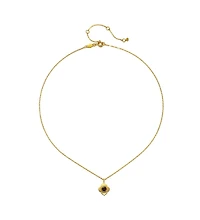 Satya Jewelry Spiritual Strength Garnet Lotus Necklace