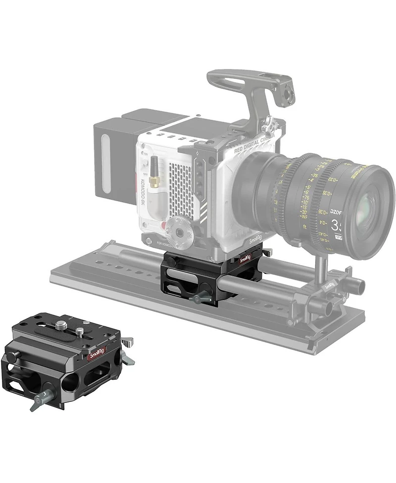 SmallRig 3067 Lightweight Baseplate with Dual 15mm Rod Clamp, Magnesium Alloy version