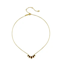 Satya Jewelry Ignite Strength Garnet Petal Necklace