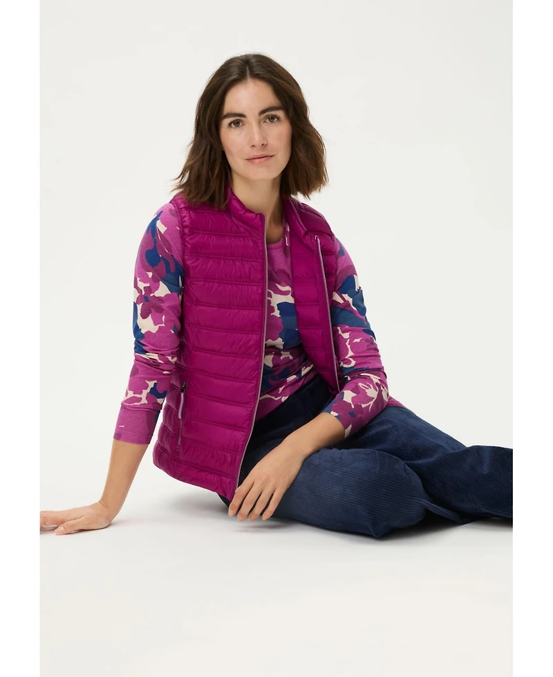 Olsen Women's 2-in-1 Reversible Quilted Vest