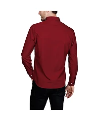 Tailorbyrd Men's Solid Melange Performance Long Sleeve Shirt