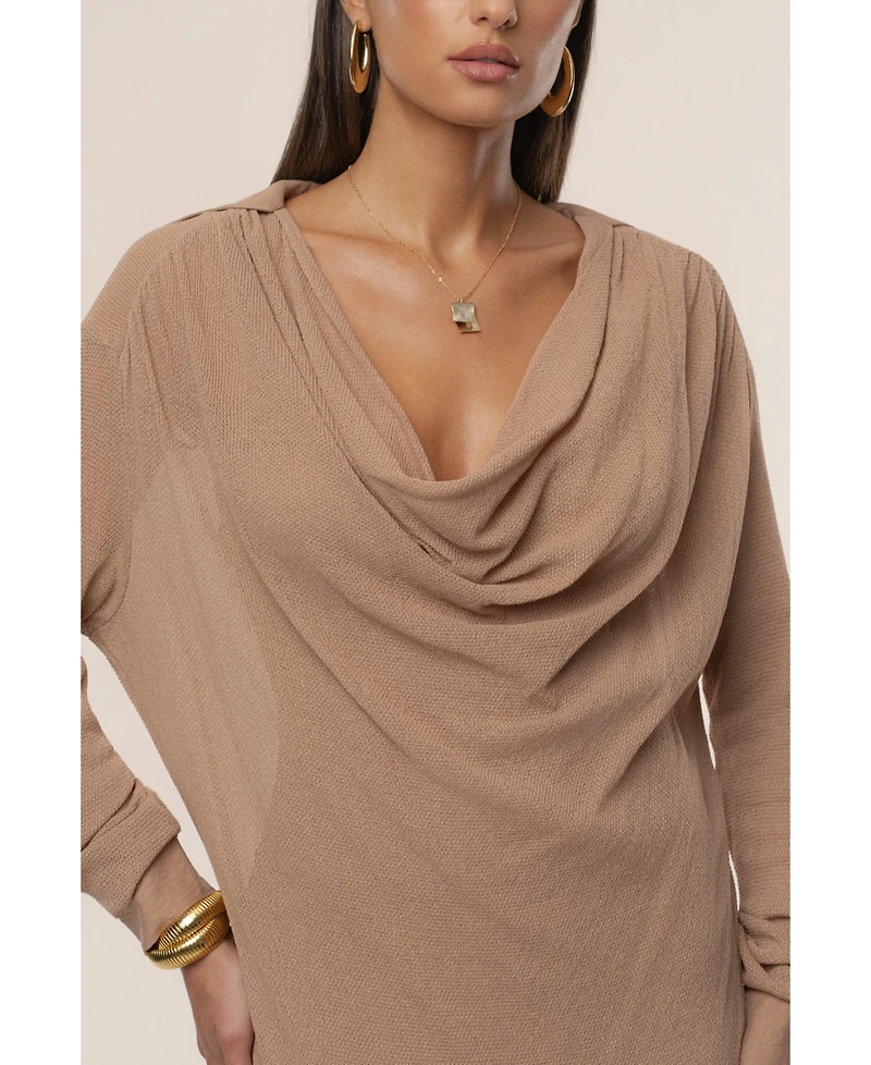 Jluxlabel Women's Savanna Cowl Maxi Dress