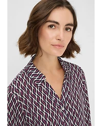 Olsen Printed Tunic Blouse