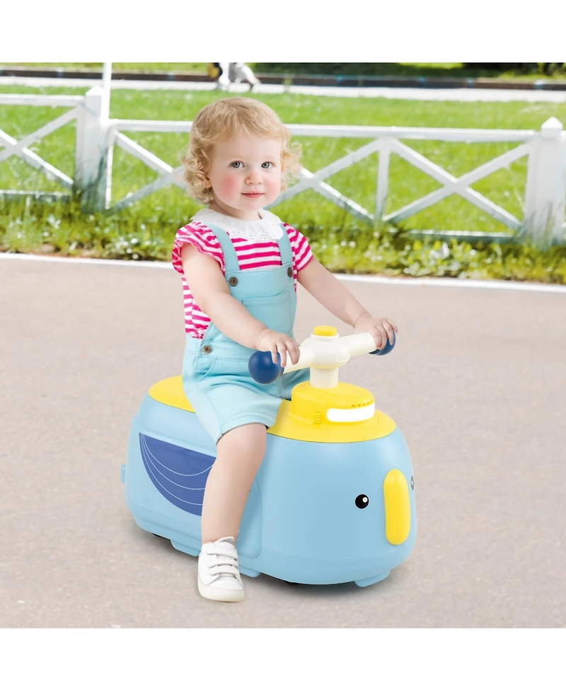 Gymax 2-in-1 Kids Ride on Toy Toddlers Sliding Car w/Detachable Trailer for Children