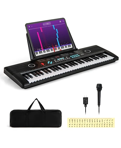 Mecale 61 Key Electric Portable Digital Keyboard Piano for Beginner