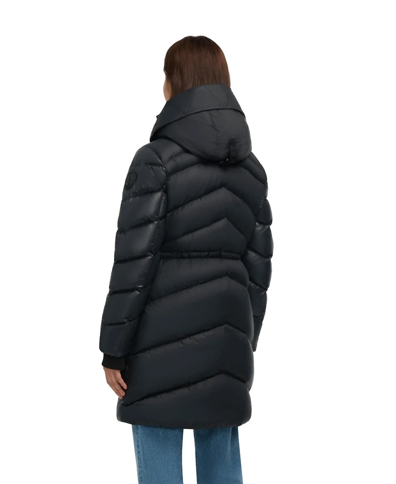 Pajar Women's Saturn Mid-Length Quilted Puffer with Removable Hood