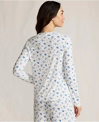 Lands' End Women's Pointelle Long Sleeve Sleep Cardigan