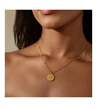 Satya Jewelry True Visionary White Topaz Evil Eye Necklace
