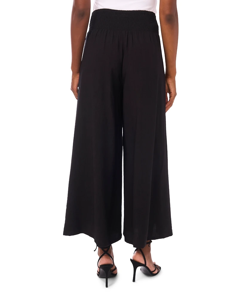 Vince Camuto Women's Smocked Wide-Leg Pants
