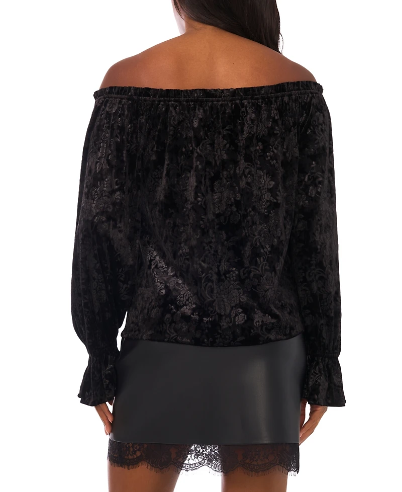 Vince Camuto Women's Ruffle Neck Off-Shoulder Top