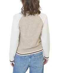 Central Park West Women's Olivia Baseball Sweater