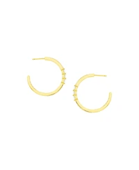 And Now This Crystal Stones Hoop Earrings