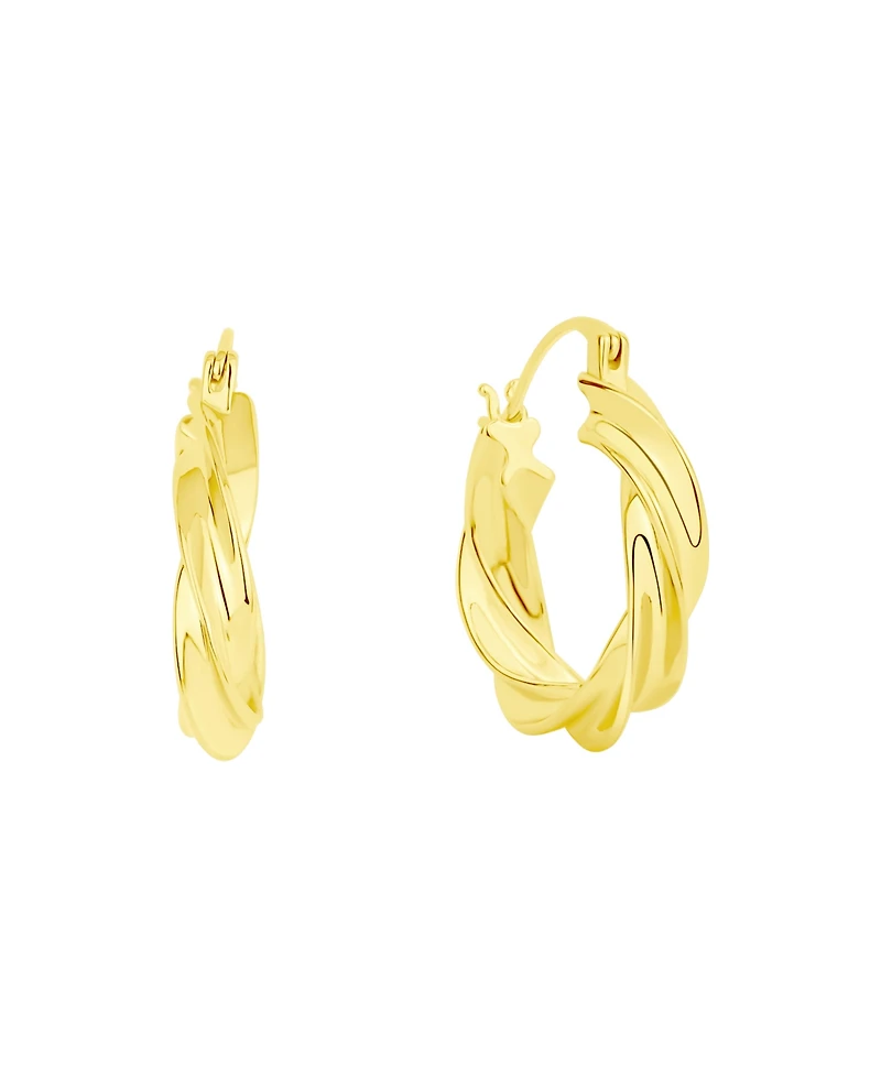 And Now This Twisted Hoop Earrings