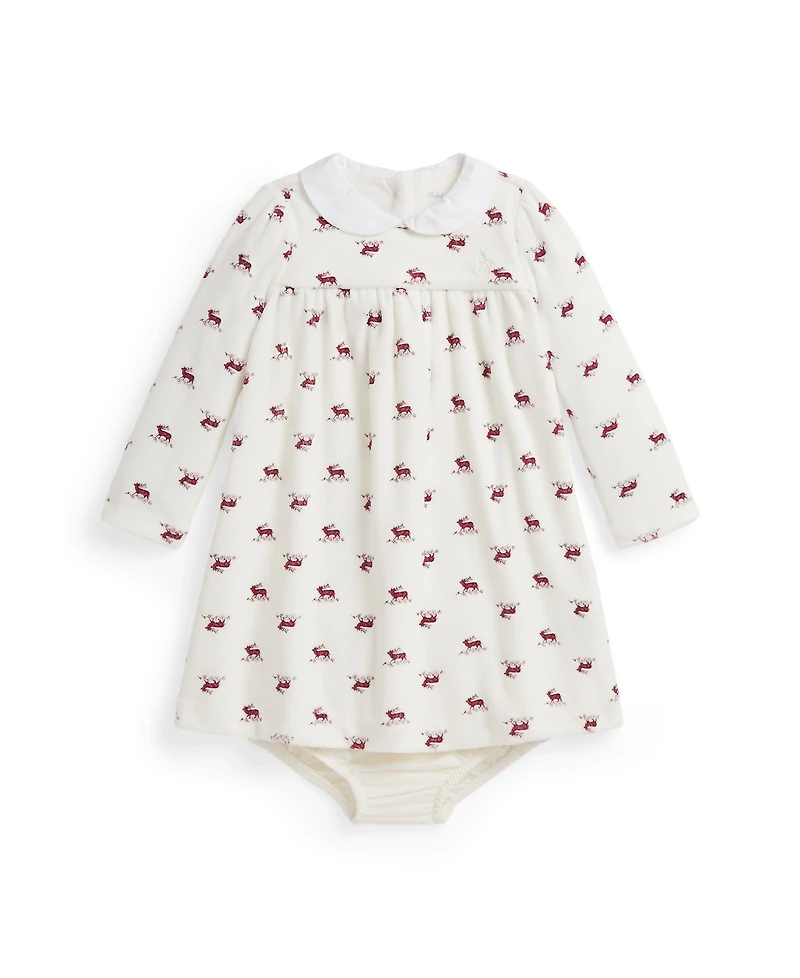 Polo Ralph Lauren Baby Girls 2-Piece Dress and Bloomer Set
