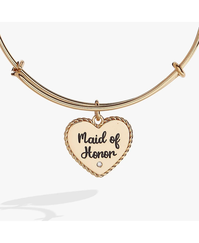 Maid Of Honor Heart Bangle Bracelet