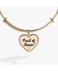 Maid Of Honor Heart Bangle Bracelet