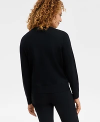 Jm Collection Women's Metallic Jacquard-Front Party Cardigan, Macy's Exclusive