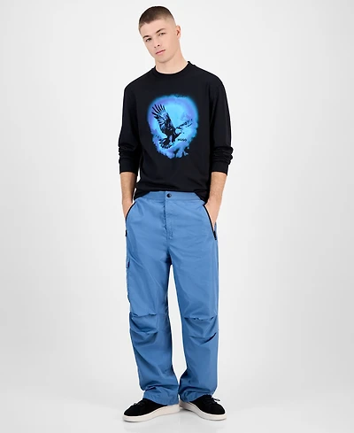 Hugo Boss Gokla Straight Fit Pleated-Knee Pants