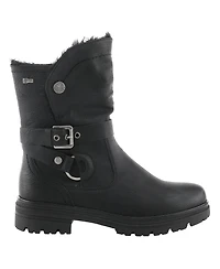 Spring Step Francala Foldover Faux Fur Booties with Relife Shock Absorbing Sole