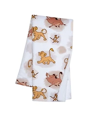 Lambs & Ivy Disney Baby Lion King Safari Soft White Fleece Baby Blanket