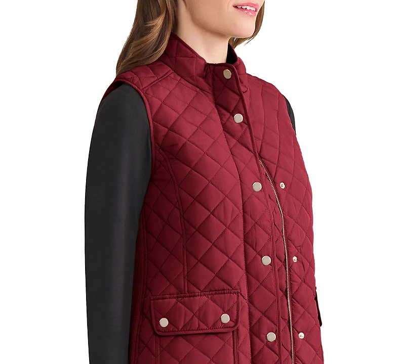 Jones New York Women's Patch Pocket Vest Jacket