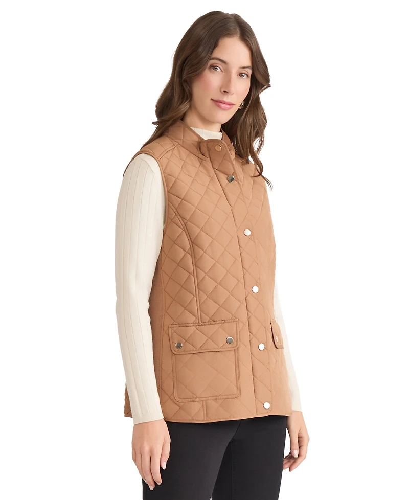 Jones New York Women's Patch Pocket Vest Jacket