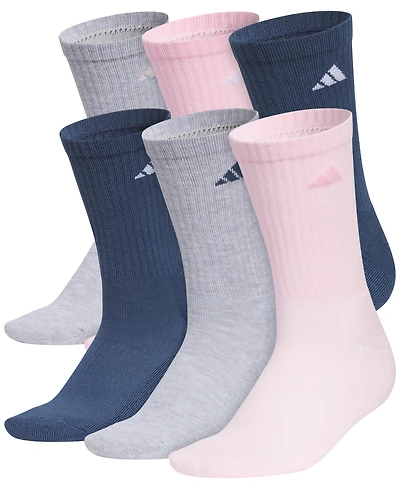 Adidas Women's 6-Pk. Athletic Cushioned Crew Socks