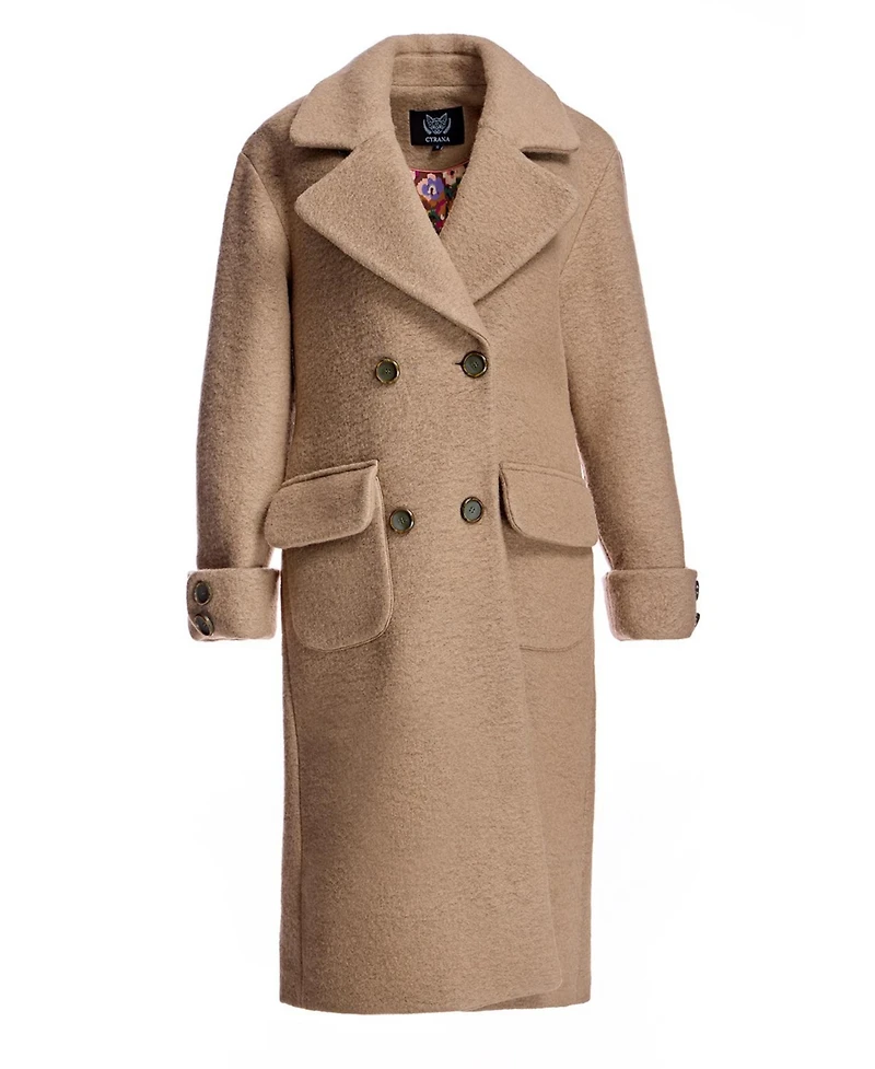 Julia & Stella by Maximilian Women's Wool Wrap Coat