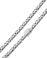 Devata Borobudur Oval 5mm Chain Necklace in Sterling Silver, 26 inches