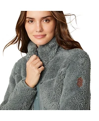 Free Country Women's Sherpa Butter Pile Button Front Jacket