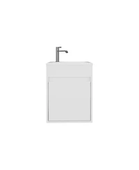 Depot E-Shop Chisana Bathroom Vanity, 1 Door, White