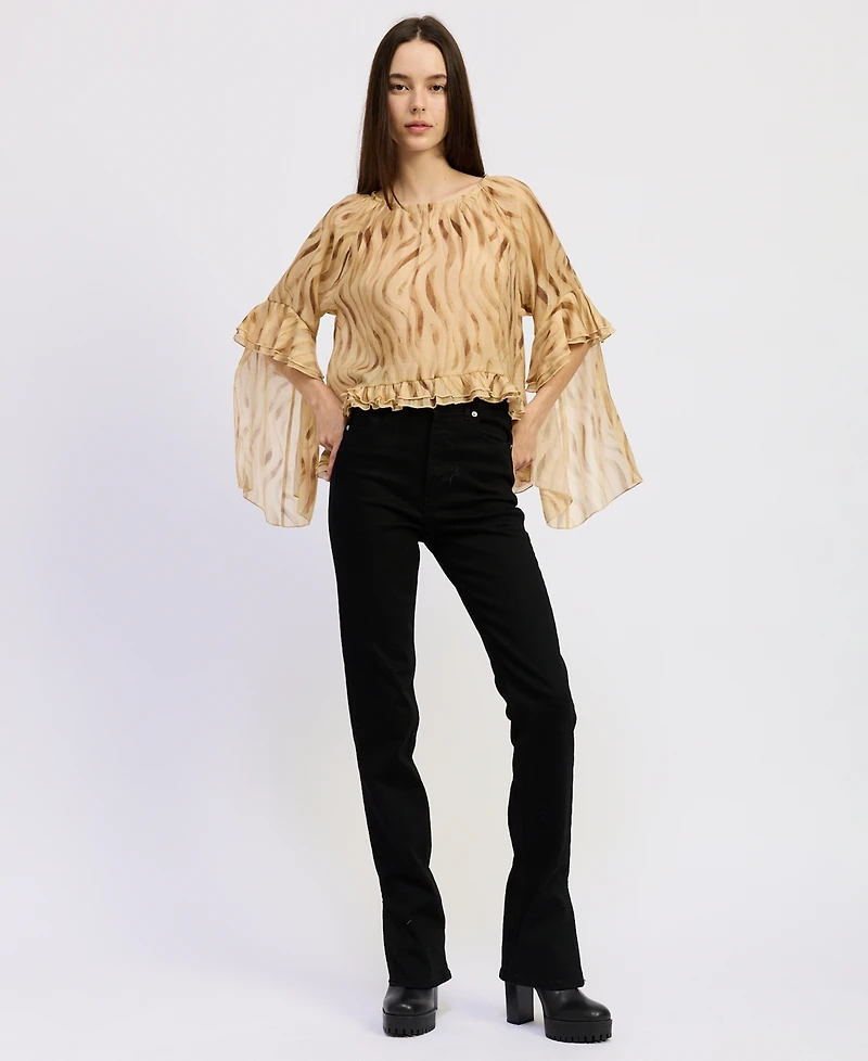 En Saison Women's Giavanna Printed Top