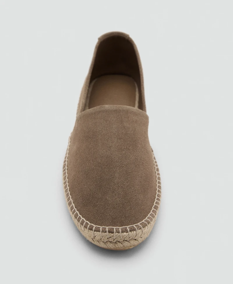 Mango Men's Jute Suede Espadrilles Shoe