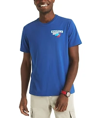 Nautica Men's Crewneck Geo Sailing T-Shirt
