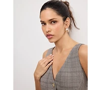 Good American Women's Plaid Sleeveless Vest