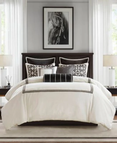 Madison Park Signature Jarvis Embroidery Oversized Duvet Style Comforter Sets