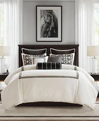 Madison Park Signature Jarvis Embroidery Oversized Duvet Style Comforter Sets