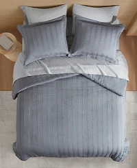 510 Design Logan Woven Striped 3-Pc. Duvet Cover Set