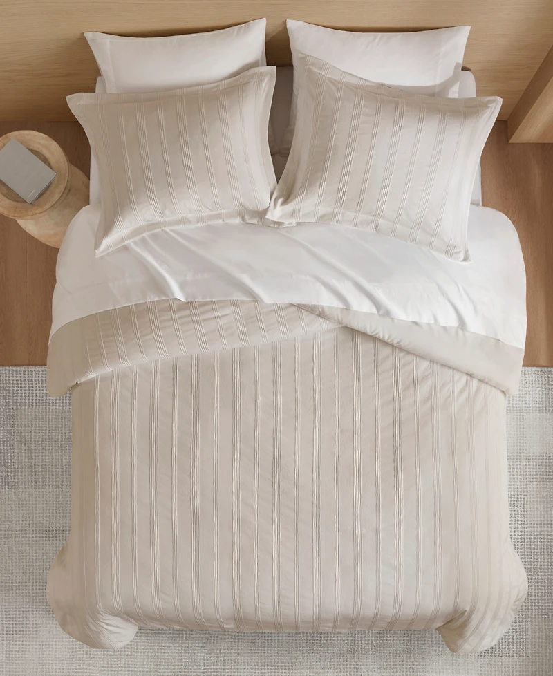 510 Design Logan Woven Striped 3-Pc. Duvet Cover Set, California King