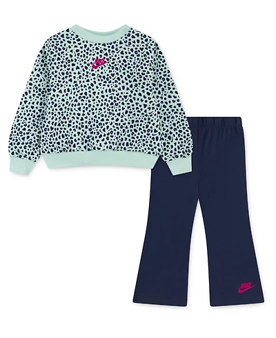Nike Toddler Girls 2T-5T 2-Piece Wild Warmth Kick FlareTop and Leggings Set