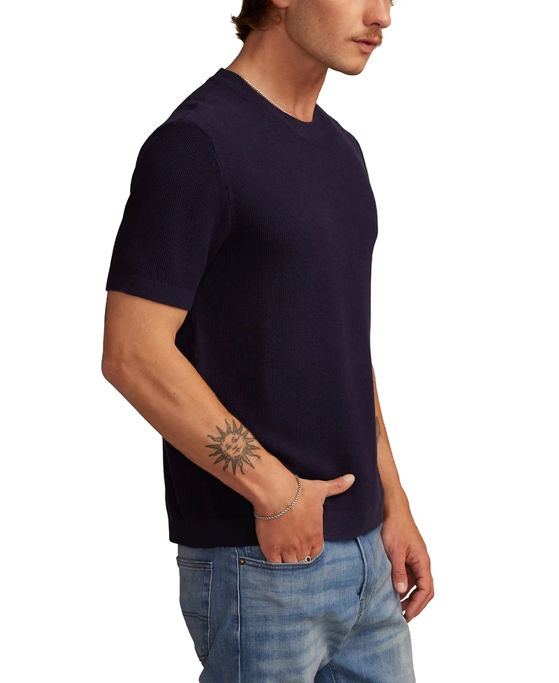 Lucky Brand Men's Short Sleeve Crewneck Sweater