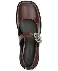 Coach Women's Tea Rose Mary Janes Slip On Flats