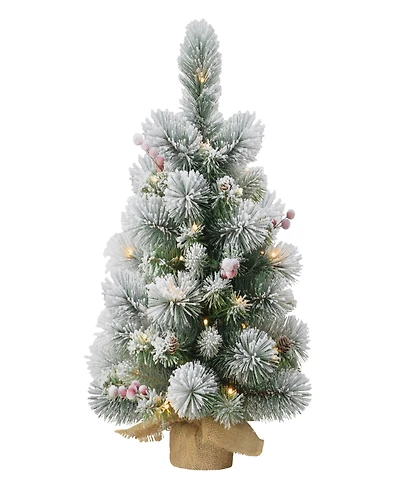 Puleo 2FT Pre-Lit Table Top Artificial Christmas Tree