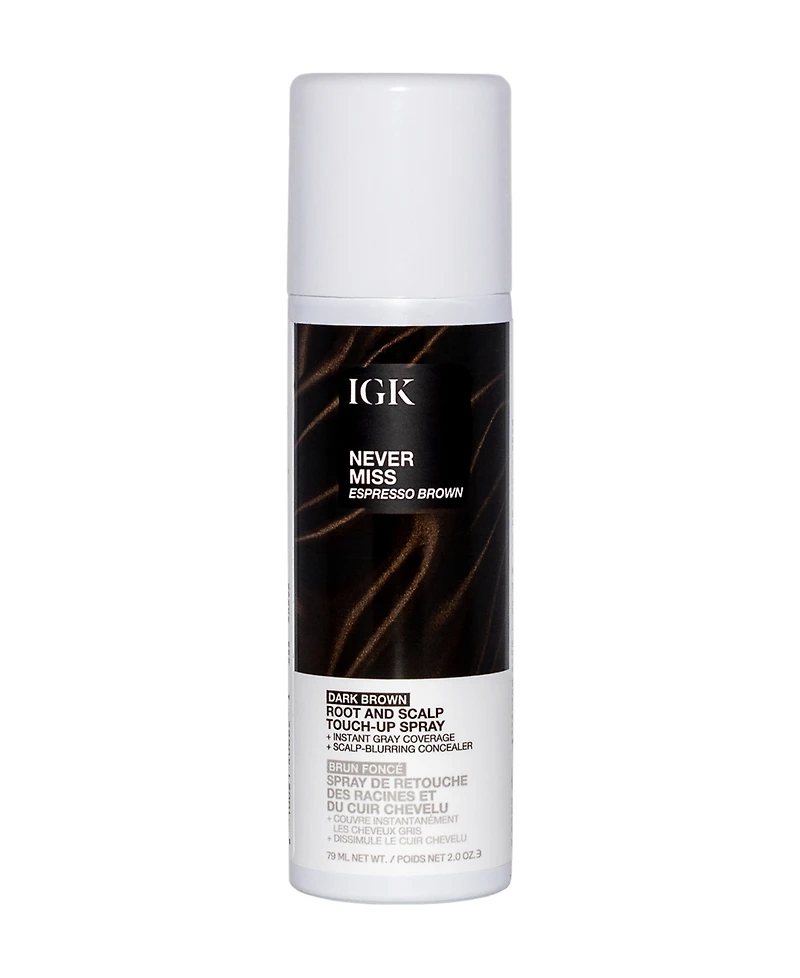 Igk Hair Never Miss Root and Scalp Espresso Brown Touch-Up Spray