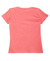 Guess Girls 7-16 Short Sleeve Round Neck T-Shirt
