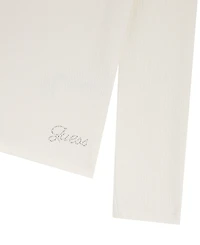 Guess Girls 7-16 Mini Me Style Stretch Rib Long Sleeve T-Shirt