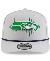 New Era Men's Gray Seattle Seahawks 2025 Nfl Rivalries Sideline 9SEVENTY Adjustable Hat