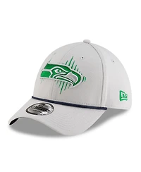 New Era Men's Gray Seattle Seahawks 2025 Nfl Rivalries Sideline 39THIRTY Flex Hat
