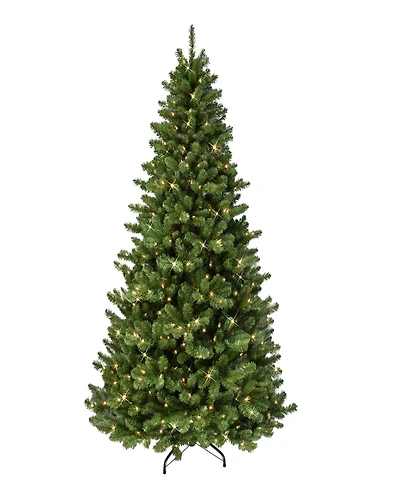 Puleo 7.5FT Pre-Lit Vermont Spruce Artificial Christmas Tree